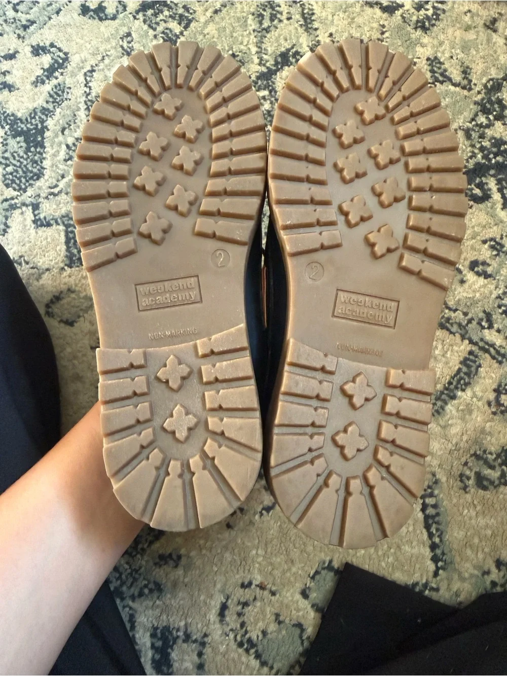 NEW Navy Kids Boat Shoes with Brown Laces